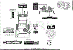 Troy Bilt 31AM6CP3723 Storm 2665 (2018) Parts Diagrams