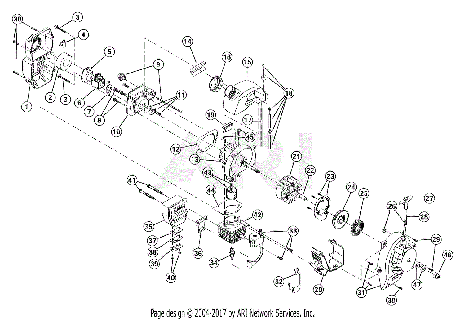 Troy Bilt TB310QS 41ASGBPG966 41ASGBPG966 TB310QS Parts Diagram for ...