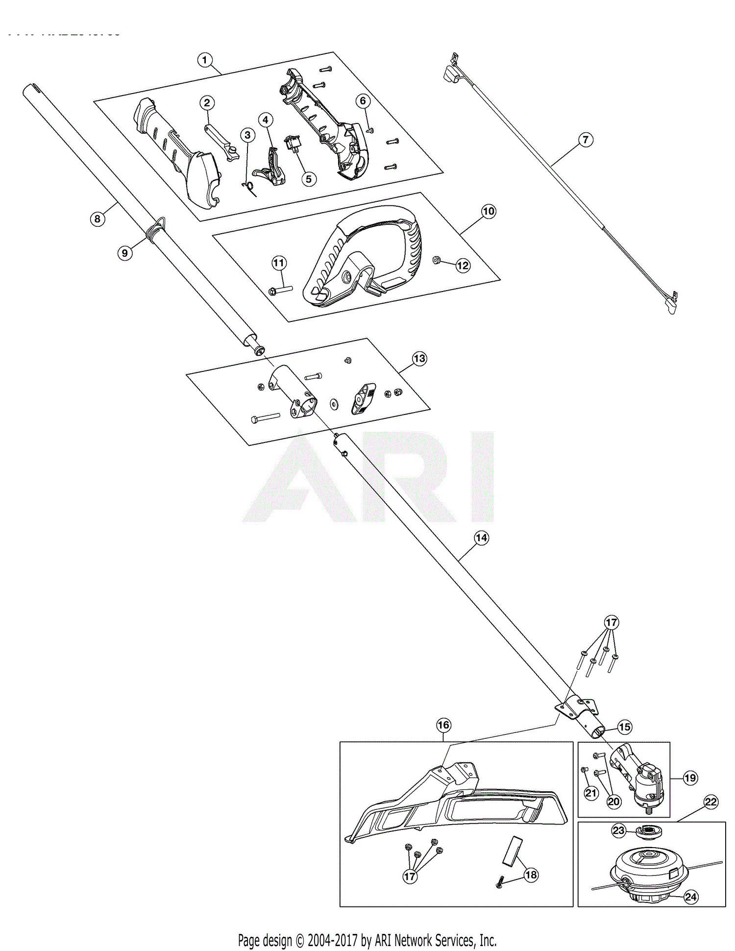 Troy Bilt TB2040XP 41AD2040766 41AD2040766 TB2040XP Parts Diagram for ...