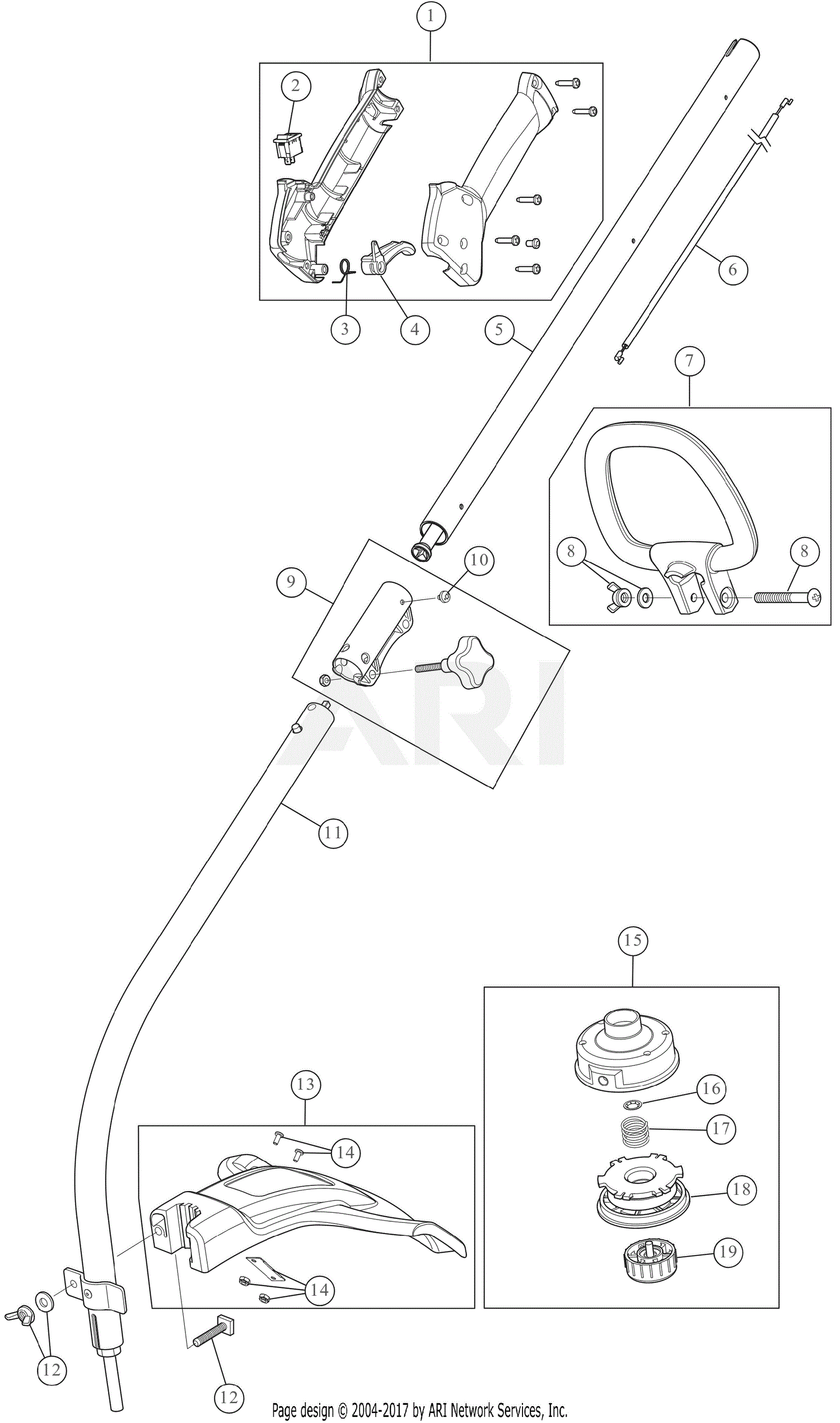 Troy Bilt TB21EC 41ADT21C866 Parts Diagram for General Assembly