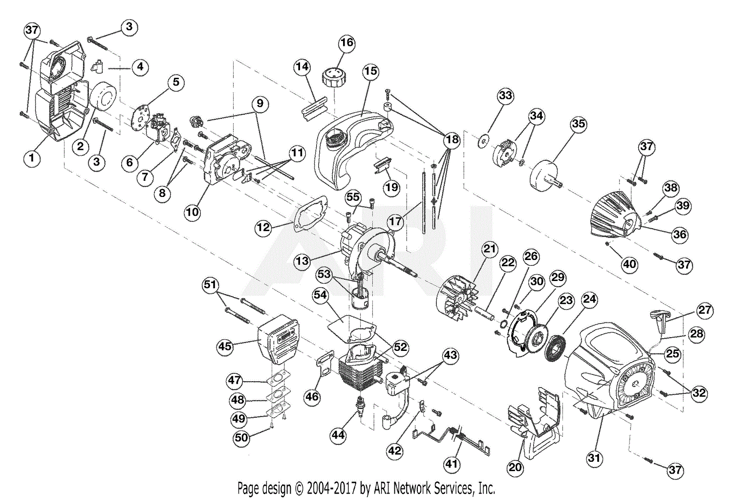 Troy Bilt TB25CS 41BDT25C766 41BDT25C766 TB25CS Parts Diagram for ...