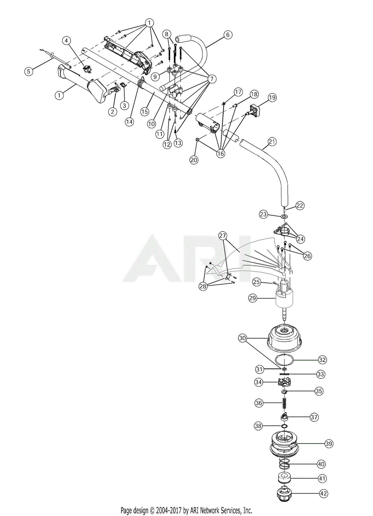 Troy Bilt TB425CS 41ADT42C063, 41ADT42C063 TB425CS Parts Diagram for