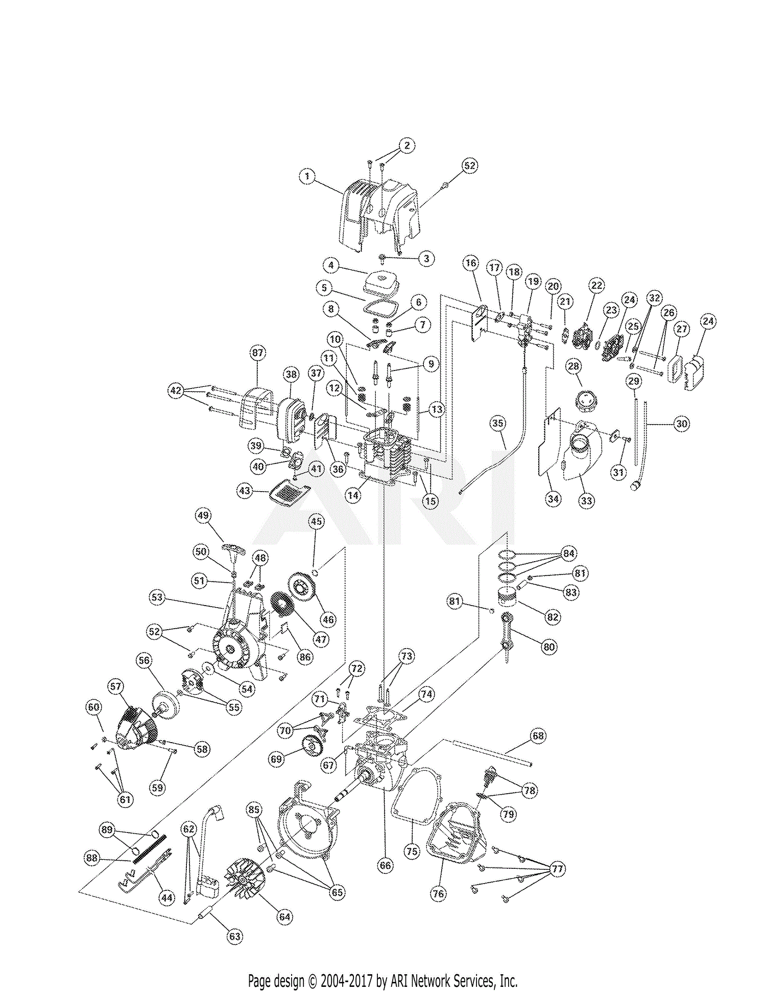 Troy Bilt Model Tb685ec Parts Diagram 1117