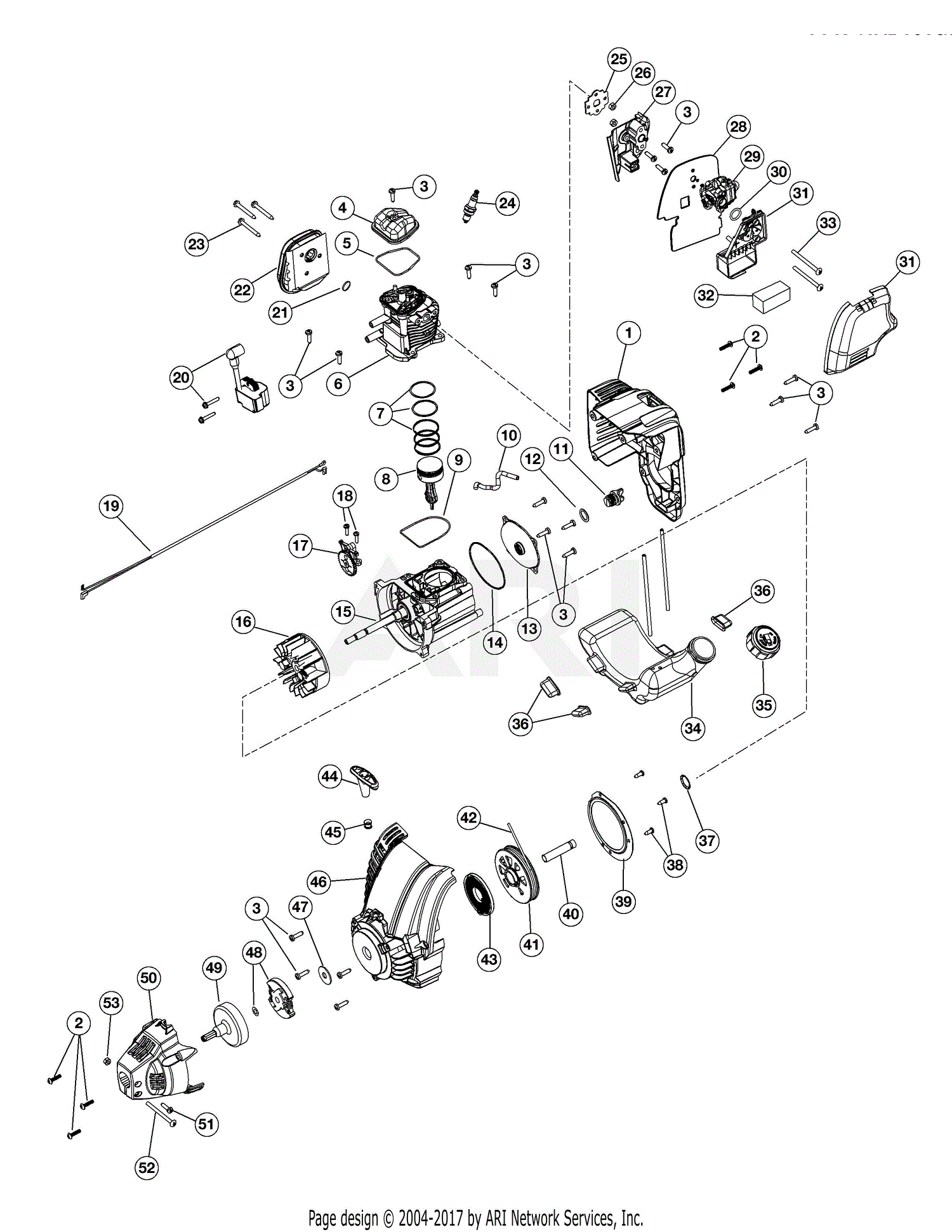 Troy Bilt TB514CS 41ADT51G966 41ADT51G966 TB514CS Parts Diagram for ...