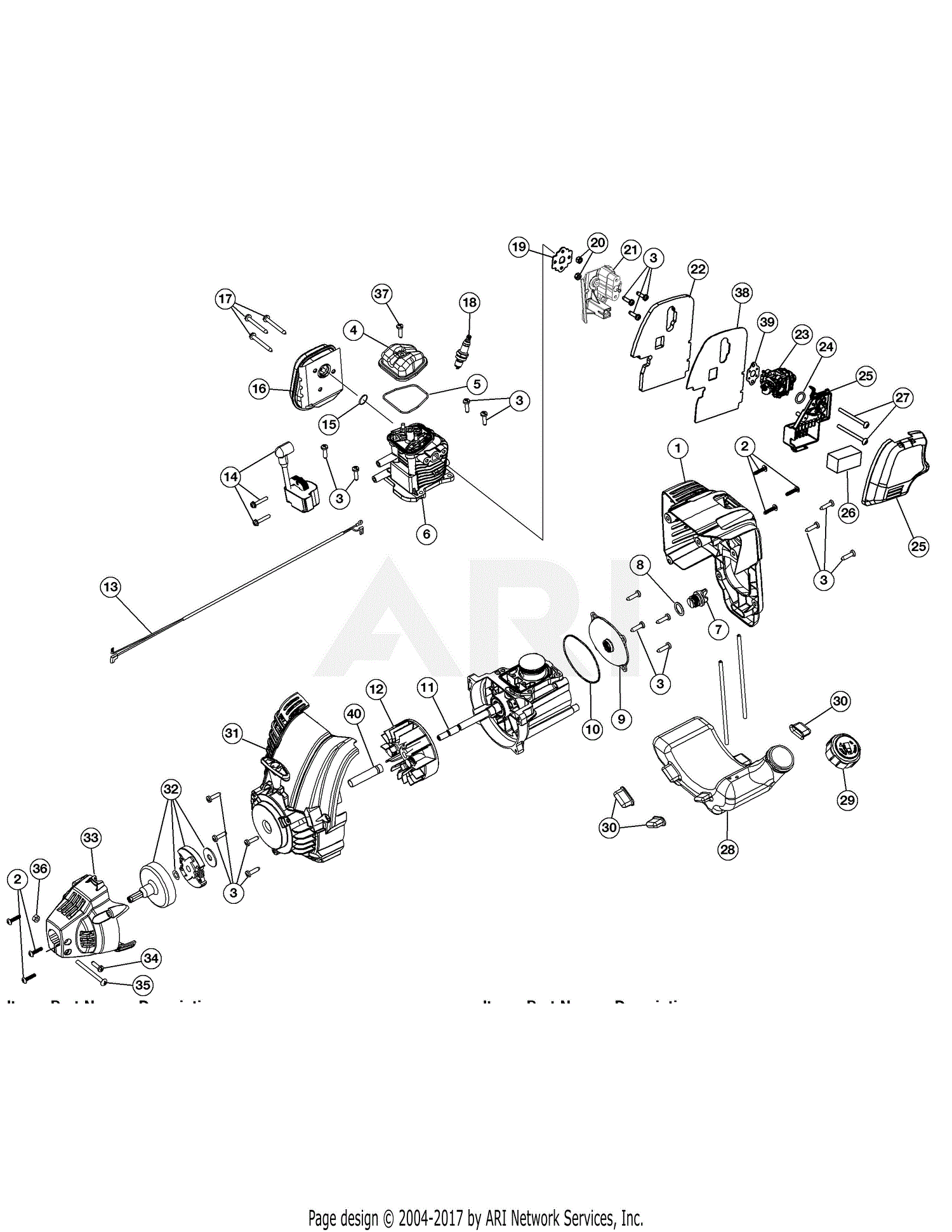 Troy Bilt TB590EC 41ADZ59C966 41ADZ59C966 TB590EC Parts Diagram for ...