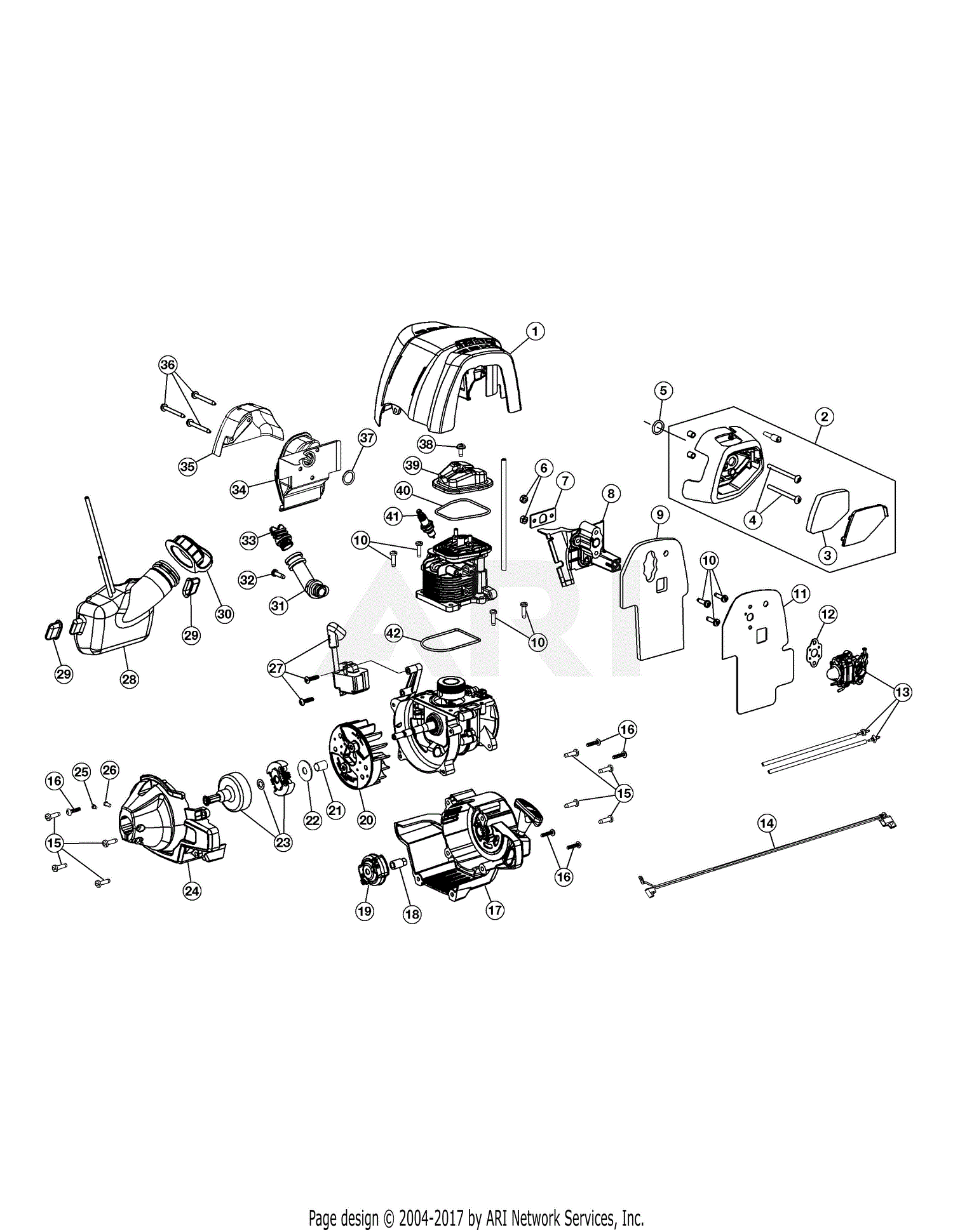 Troy Bilt TB6042XP 41CDZ4PC766 41CDZ4PC766 TB6042XP Parts Diagram for ...