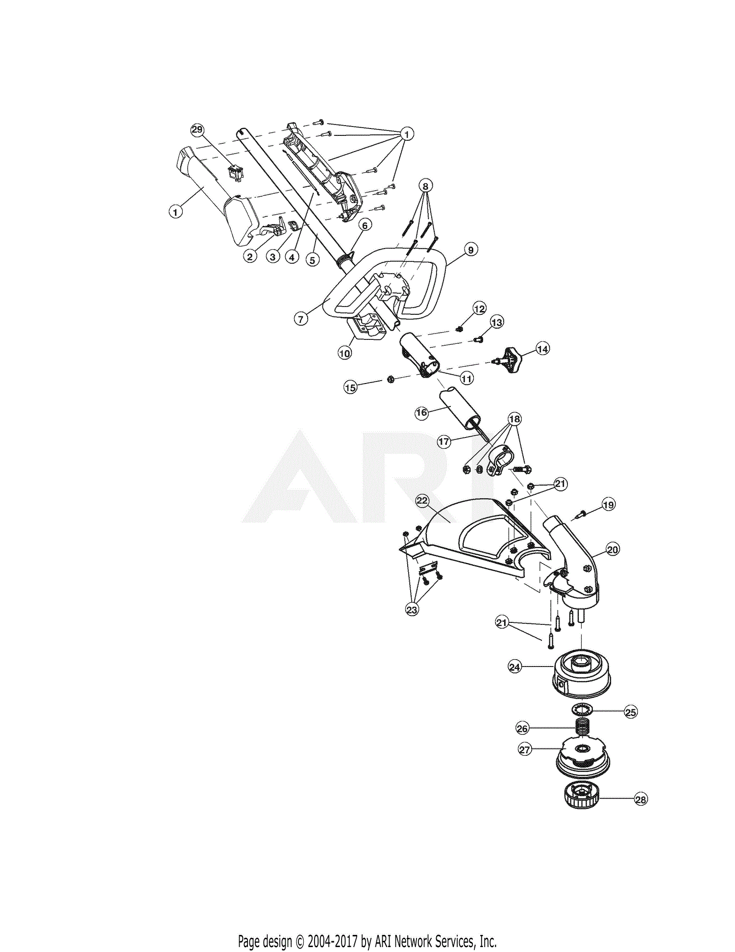 Troy Bilt TB70SS 41ADT70C711 41ADT70C711 TB70SS Parts Diagram for Boom