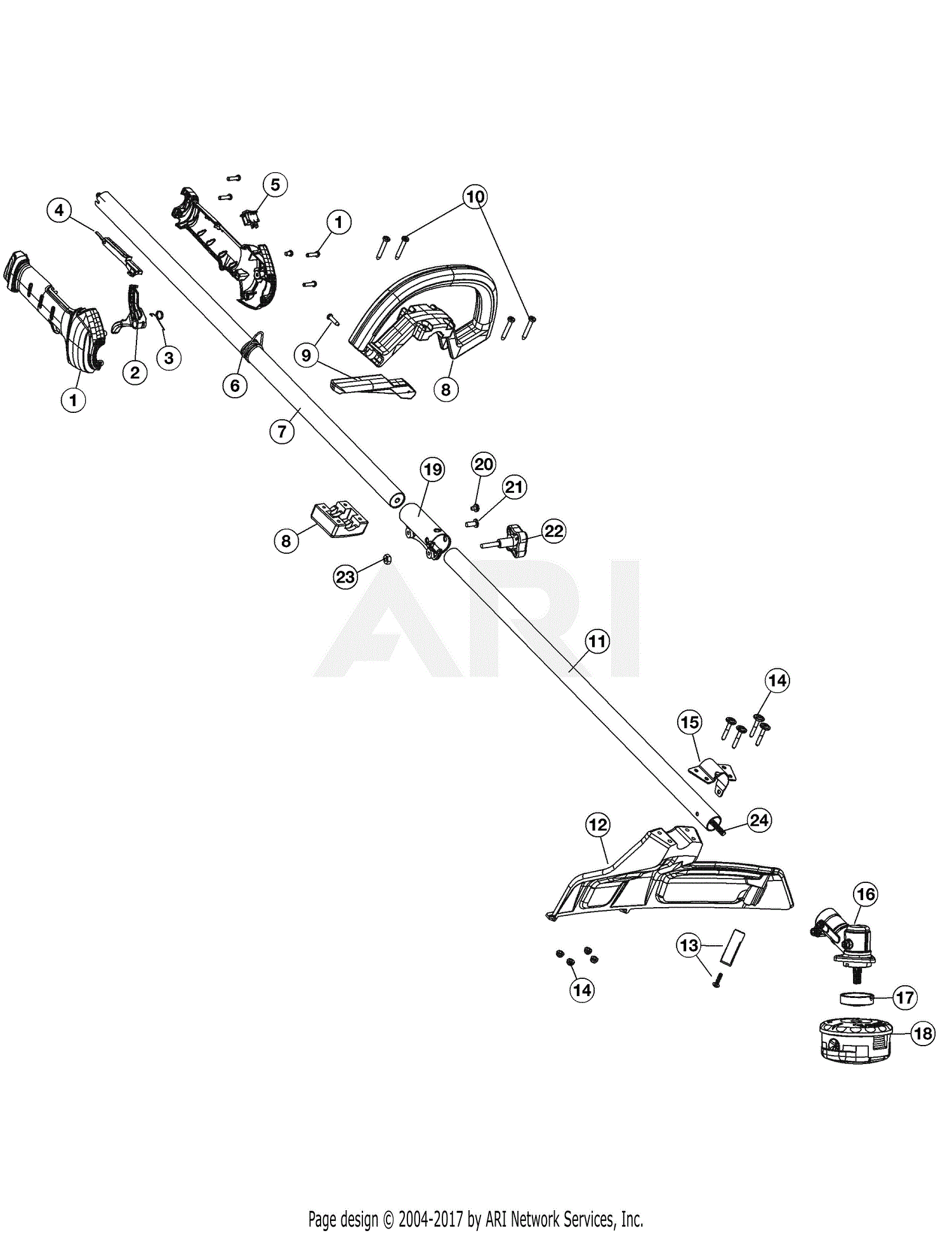 Troy Bilt TBP6040 41AD604C966 41AD604C966 TBP6040 Parts Diagram for ...