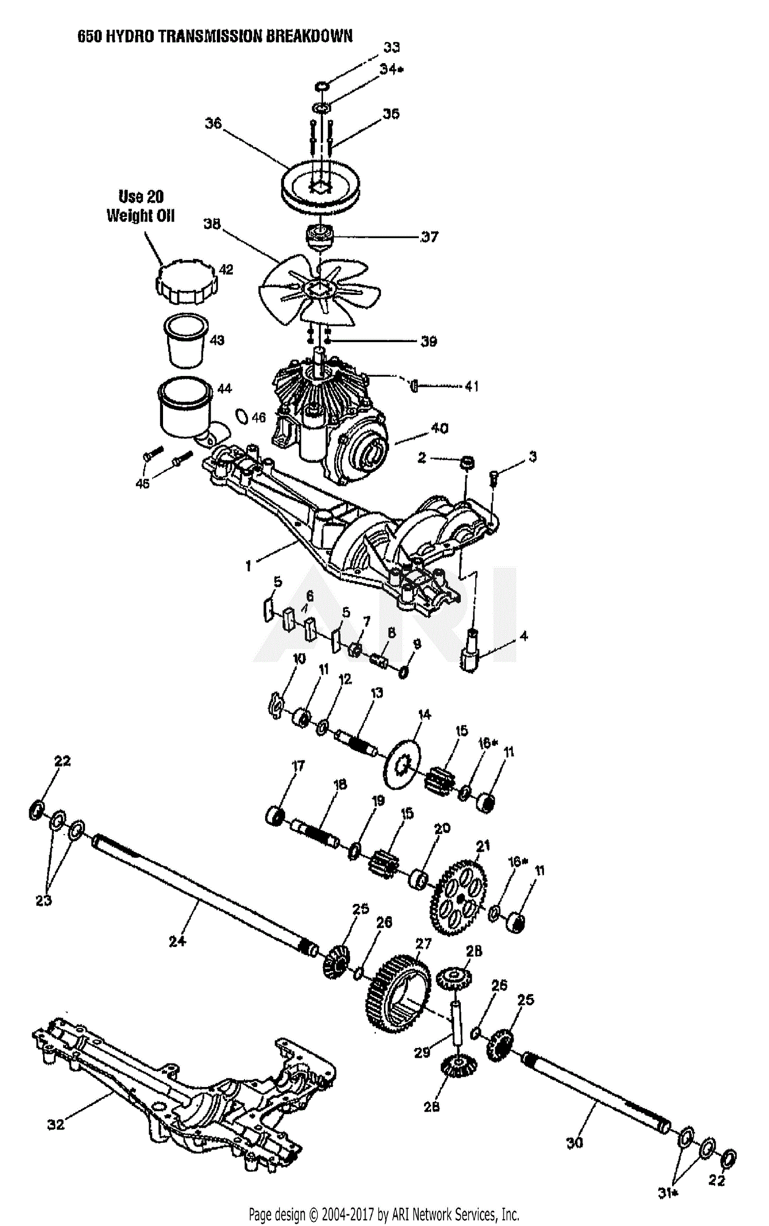 Troy Bilt 13086 15HP HYDROSTATIC LAWN TRACTOR (S/N 130860100101) Parts ...