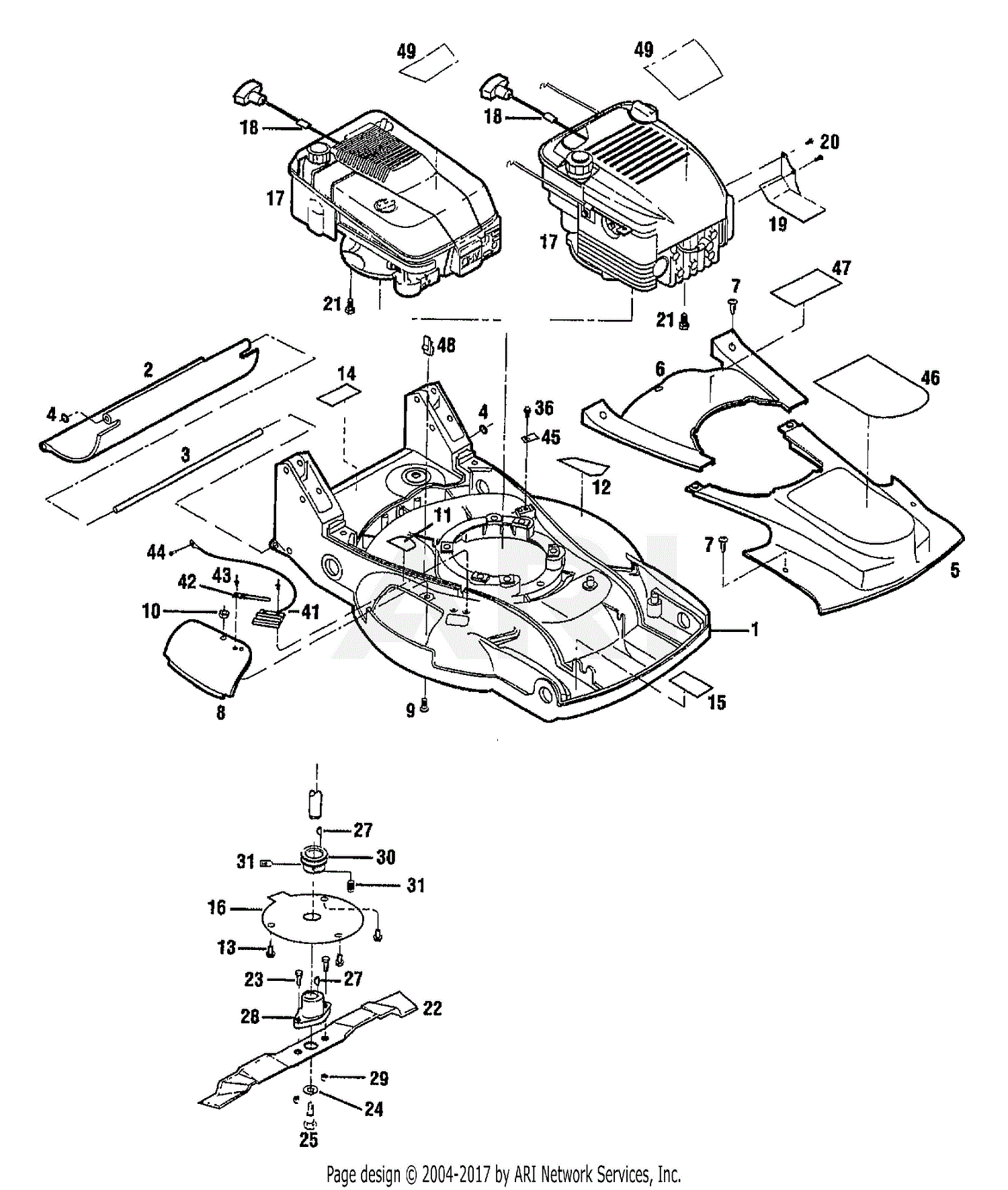 Mtd Push Mower Parts