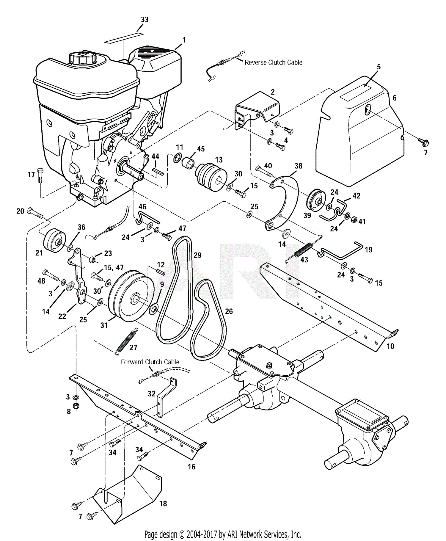 Troy Bilt 12210 6 5 Hp Super Bronco Parts Diagram For