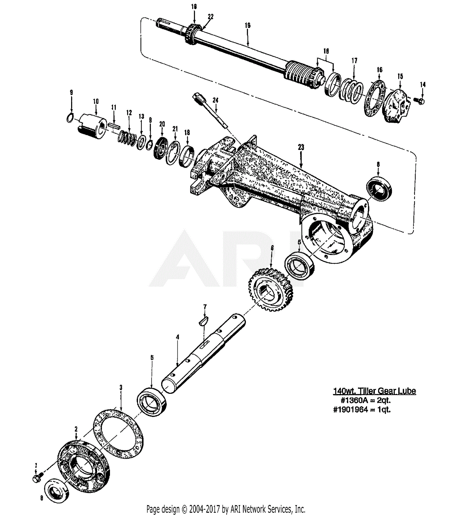 Troy Bilt 12089 HORSE-OPC (7&8HP) ROTOTILLER (S/N 120890100101-UP ...