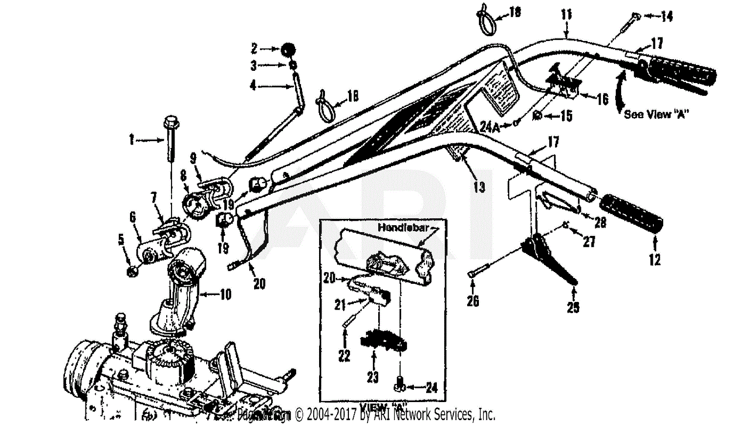 Troy Bilt Rototiller Parts Diagram