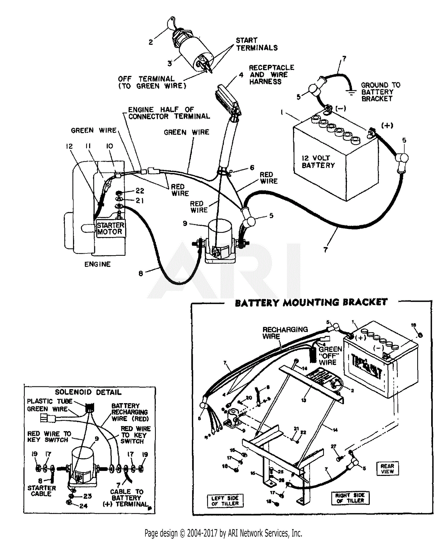 Troy Bilt HORSE II 6HP ROTO TILLER (S/N 1001-639999) Parts Diagram for ...