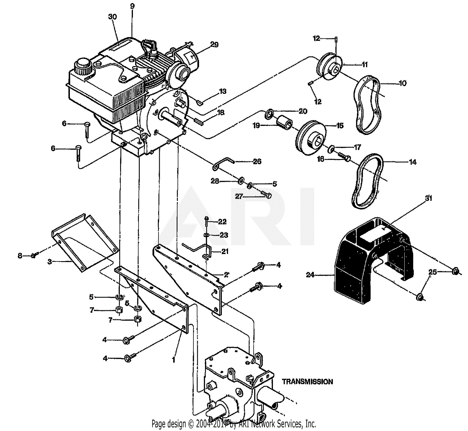 Troy Bilt 15021S JUNIOR V OPC (4HP) (S/N M0100970-M0108416) Parts ...