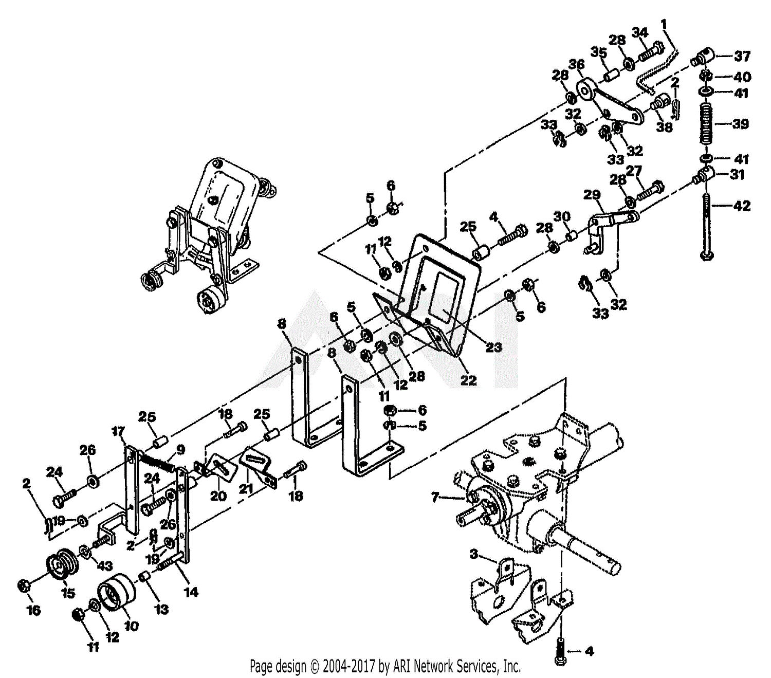 Troy Bilt 50173 JUNIOR II (3.5HP)(S/N M8204-M0067998) Parts Diagram for ...