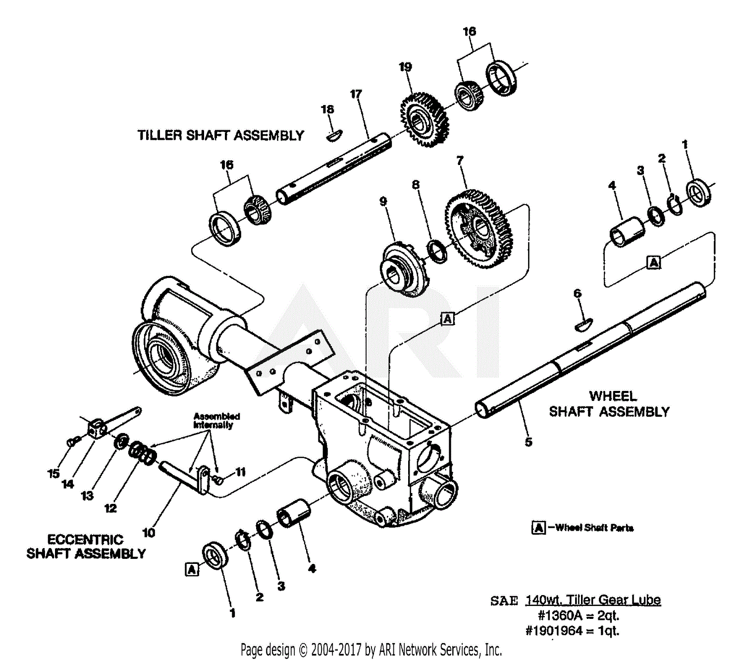 Troy Bilt 5511 PONY VI OPC (5HP)(S/N S0204133-S0242649) Parts Diagram ...