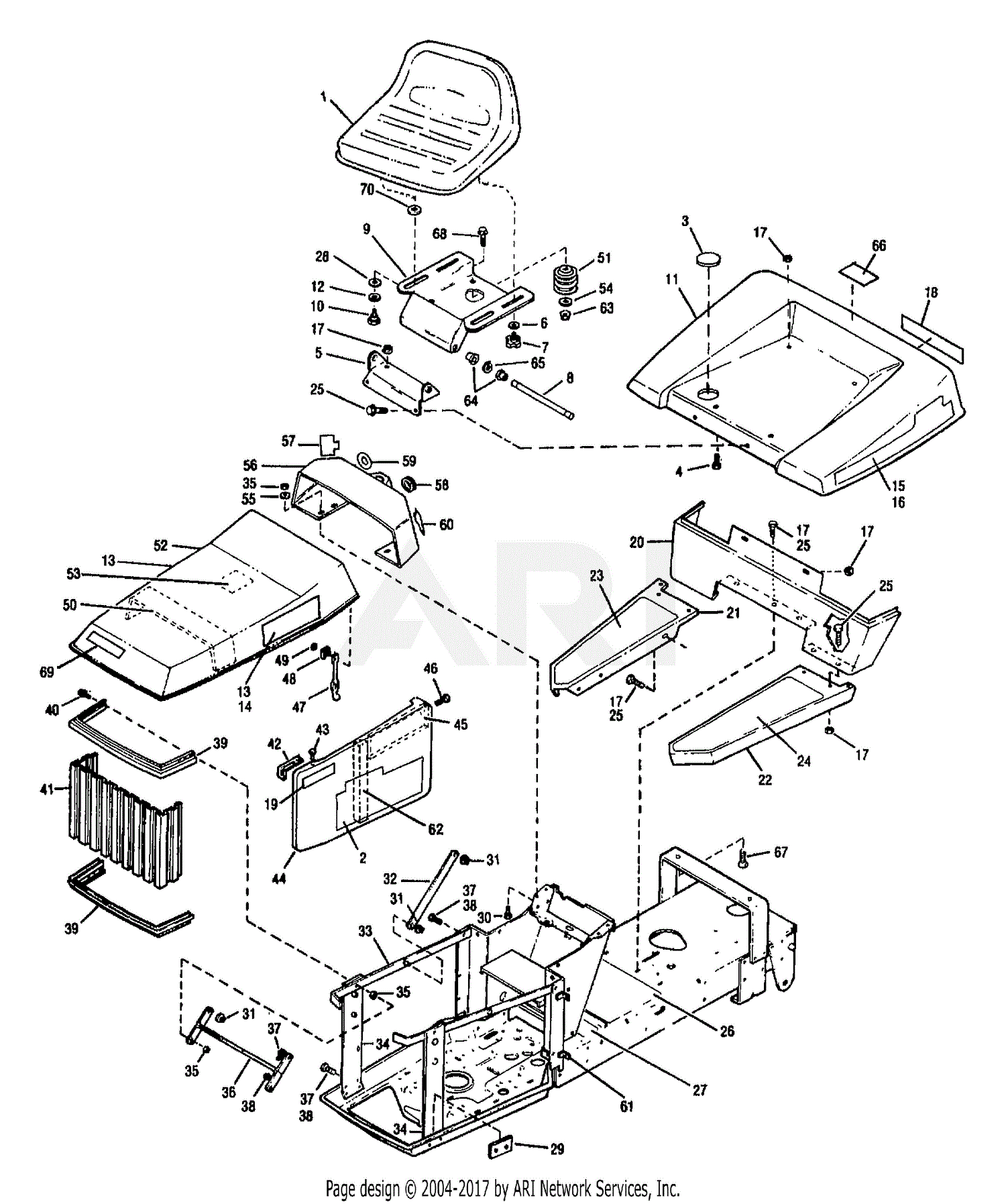 Troy Bilt 3214HRS ST 140 (S/N B400100101-B400102100) Parts Diagram for ...