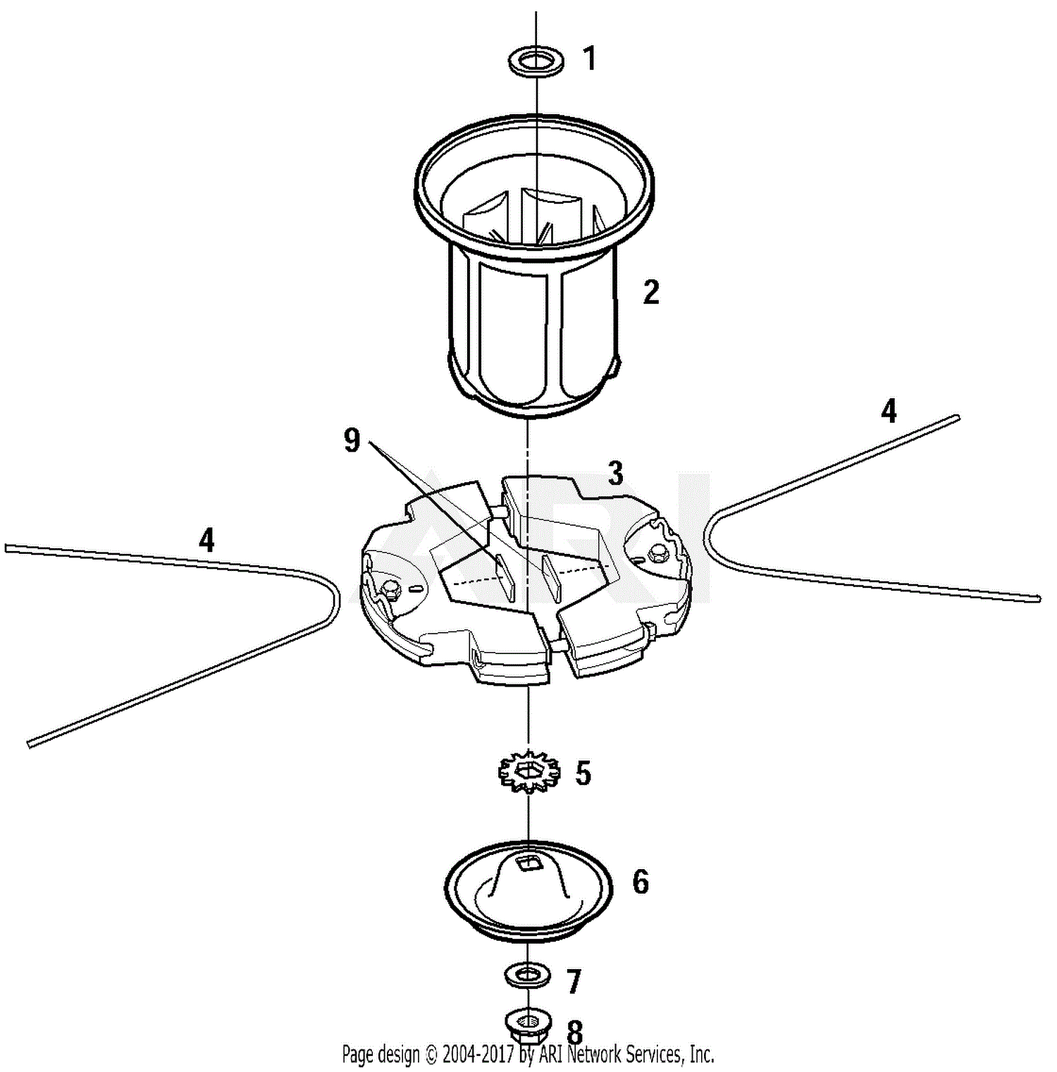 Troy Bilt Trimmer Parts Diagram 4856