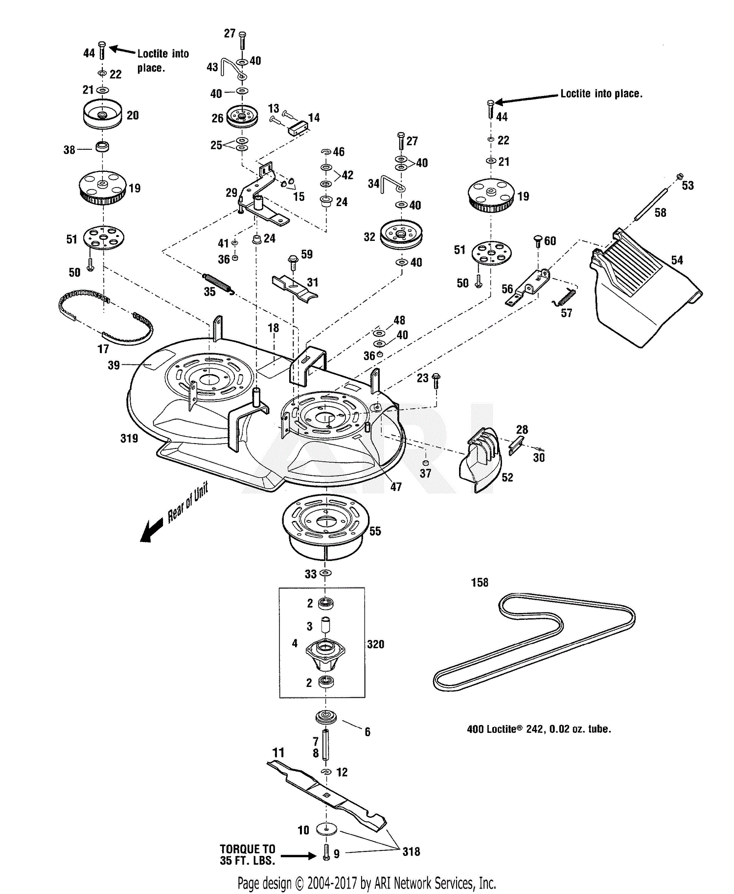 Troy Bilt 34363 Wide Cut 33 Combo Parts Diagram For Mower Deck Assembly