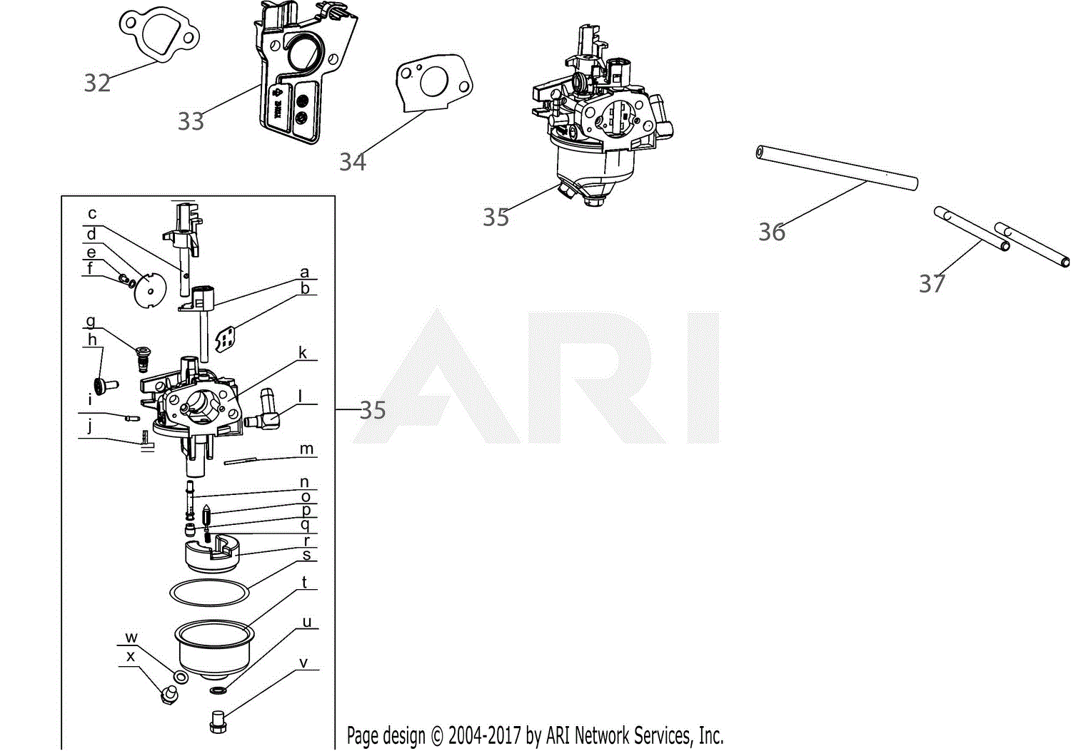 Troy bilt 2024 179cc snowblower carburetor