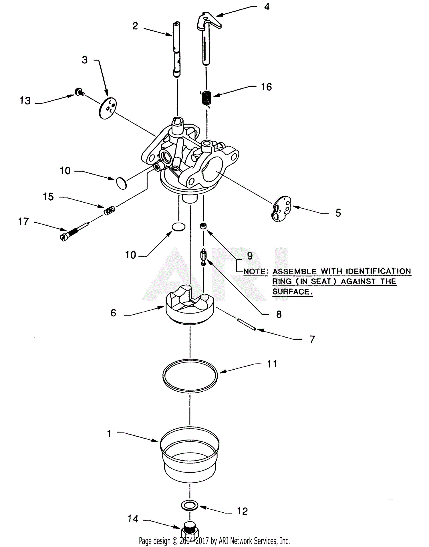 Walbro Carburetor LMR11 Parts Diagram for LMR11 PARTS LIST