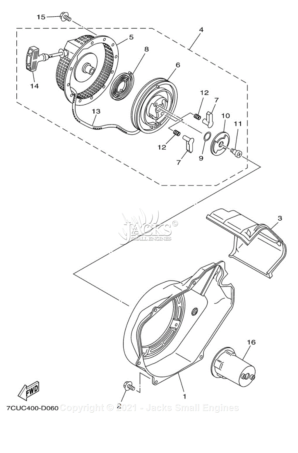 Yamaha MZ300K2UCOF 7CRB-080 Parts Diagrams