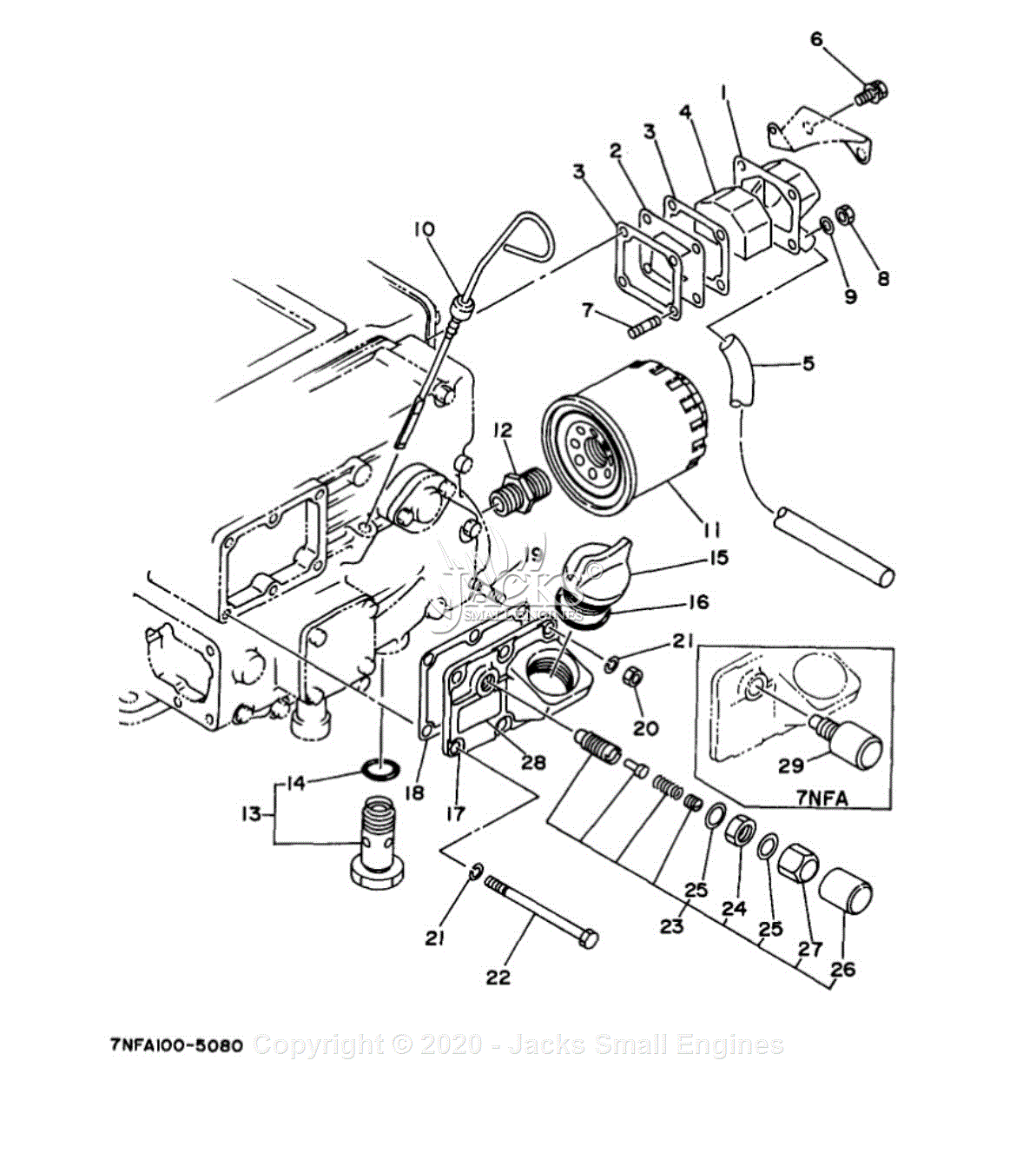 Yamaha EDL6500S 7NF1 Parts Diagram for BREATHER