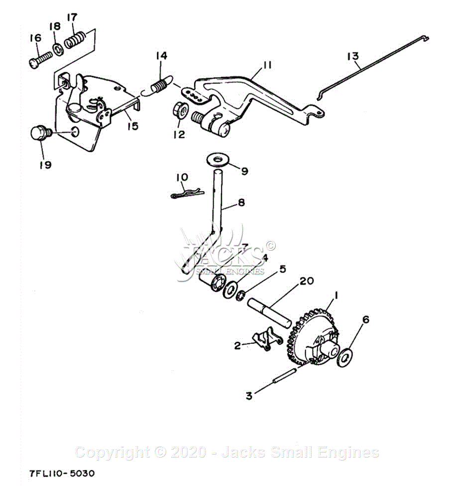 Yamaha EF1000 Parts Diagram for GOVERNOR