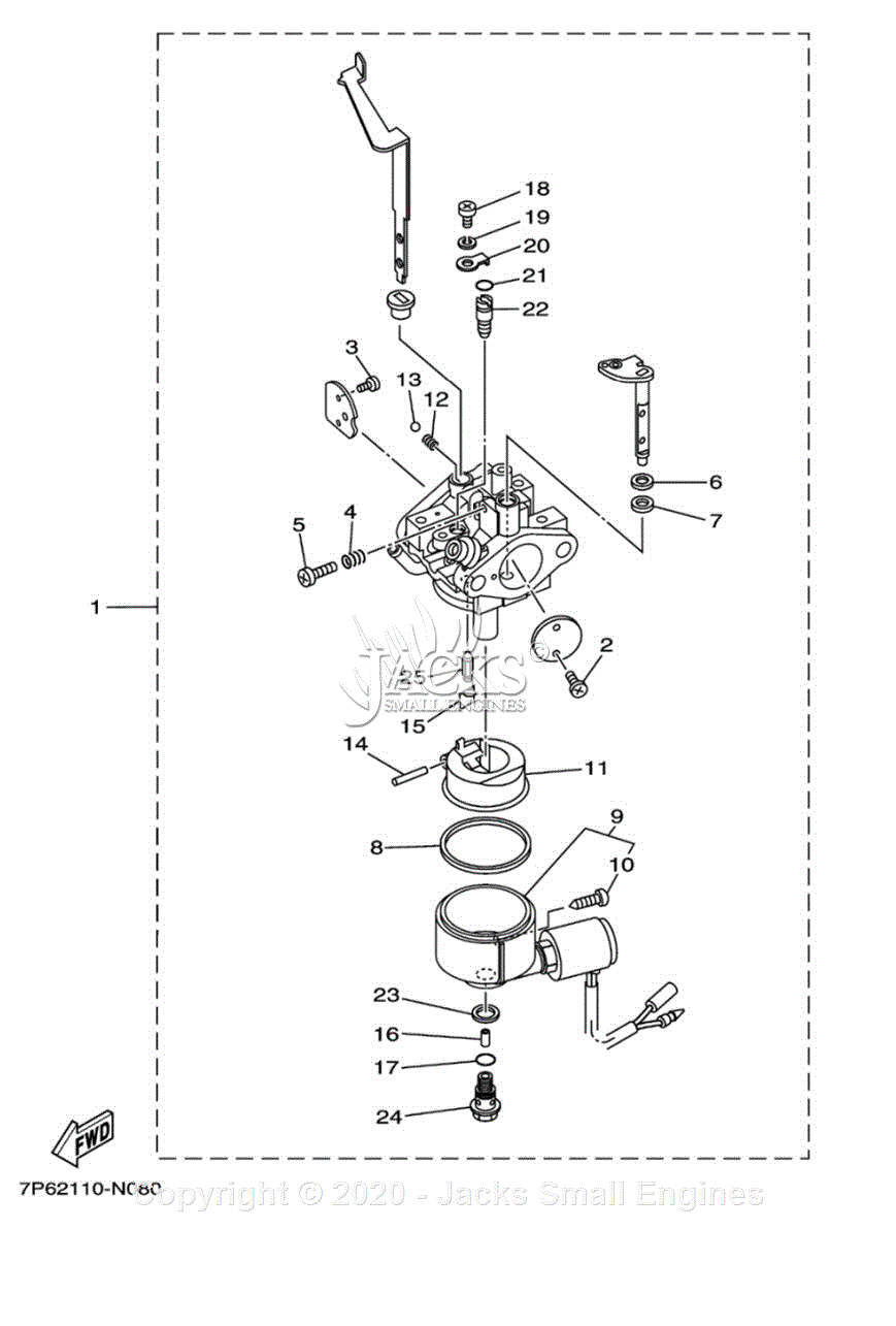 Yamaha EF5500DE Parts Diagram for CARBURETOR 2