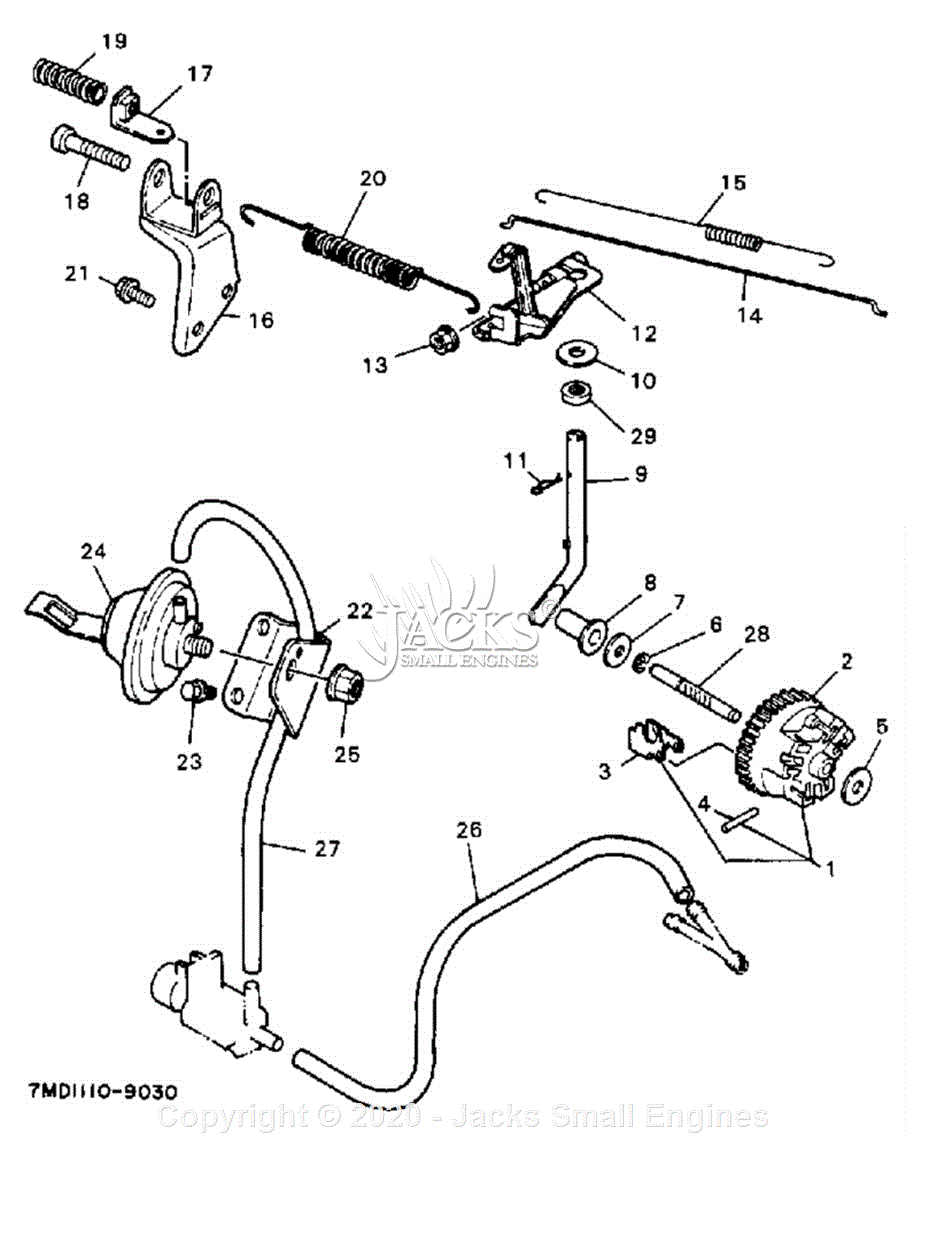 Yamaha EF6000E Parts Diagram for GOVERNOR