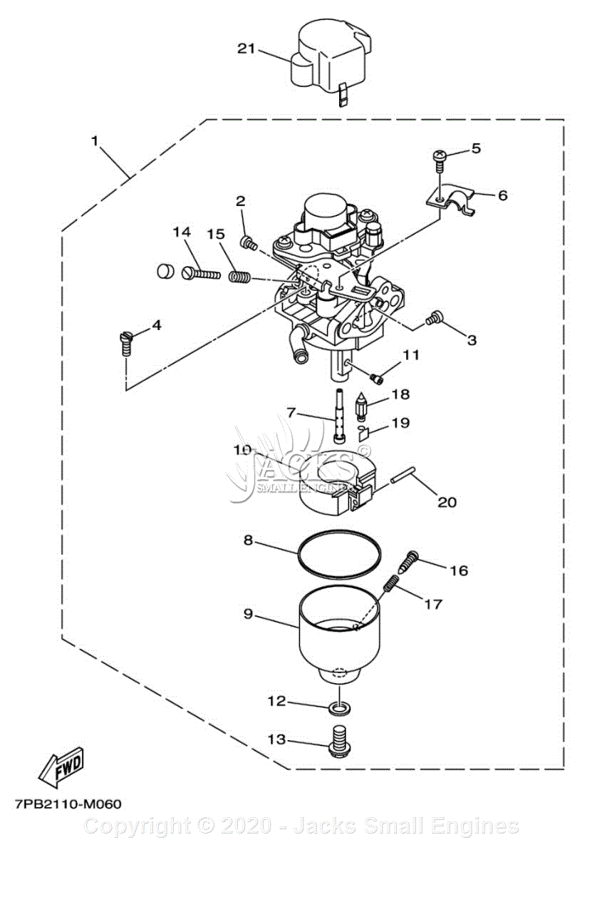 Yamaha PRO2_0ISY Parts Diagram for CARBURETOR