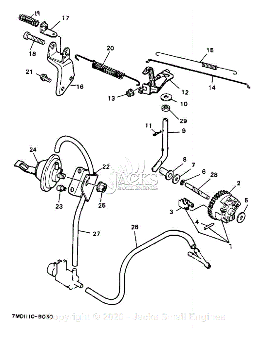 Yamaha YG500D Parts Diagram for GOVERNOR