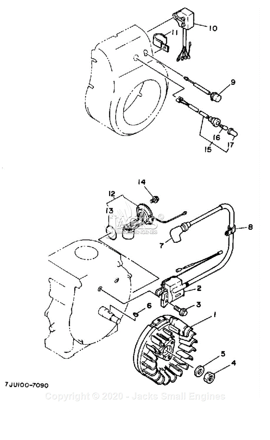 Yamaha YP20GA Parts Diagram for GENERATOR (YP20GA)