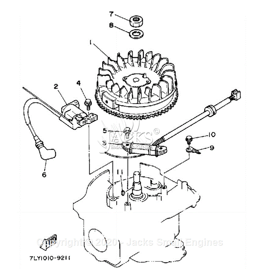 Yamaha YS240TB Parts Diagram for GENERATOR