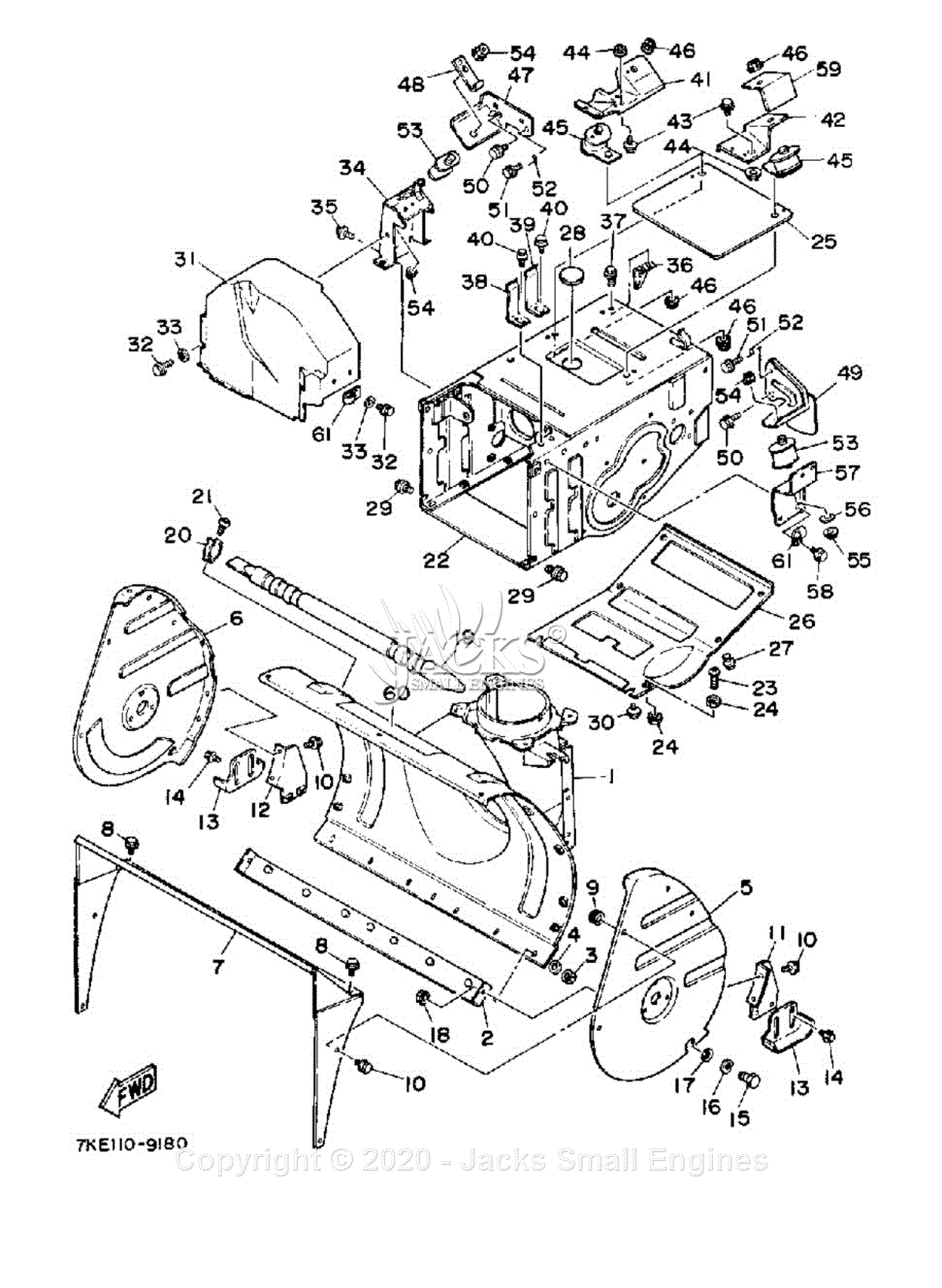 Yamaha YS624WEN Parts Diagram for BODY