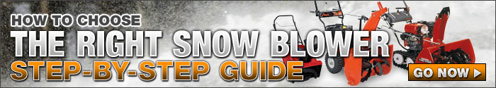 How to choose the right snow blower step by step guide