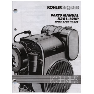 Kohler TP2097 K301 Parts Manual - Jacks Small Engines