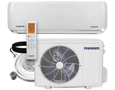 Pioneer 12,000 BTU 21.5 SEER 230V Ductless Mini-Split Inverter++ Air ...