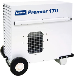 LB White Premier 170 2.0 Ductable Construction Heater, Propane 170,000 ...