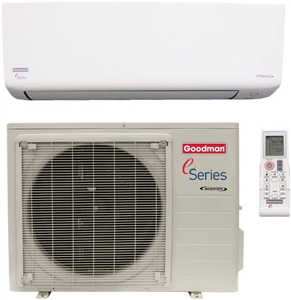 Goodman E-Series 9,000 BTU Wall Mounted Ductless Mini-Split Heat Pump ...