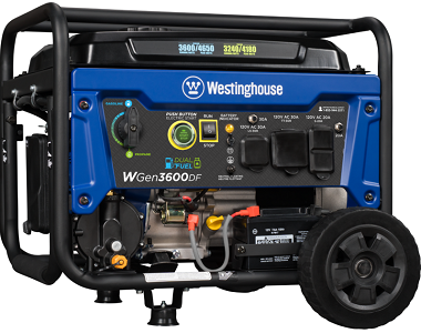 Westinghouse WGen3600DF - Generator MowersAtJacks.Com