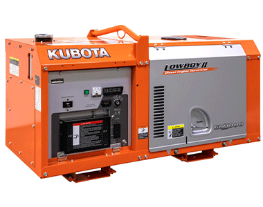 Kubota Lowboy II GL11000TM 11kW Generator w/ Output Terminals